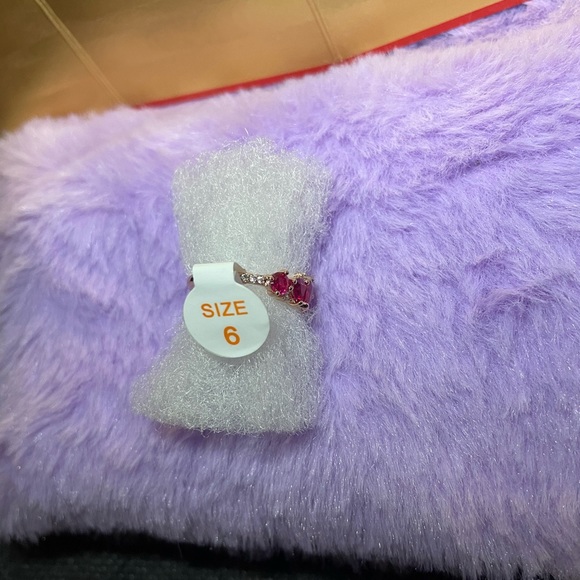 Rose gold plated Rubi corundum - Picture 3 of 4